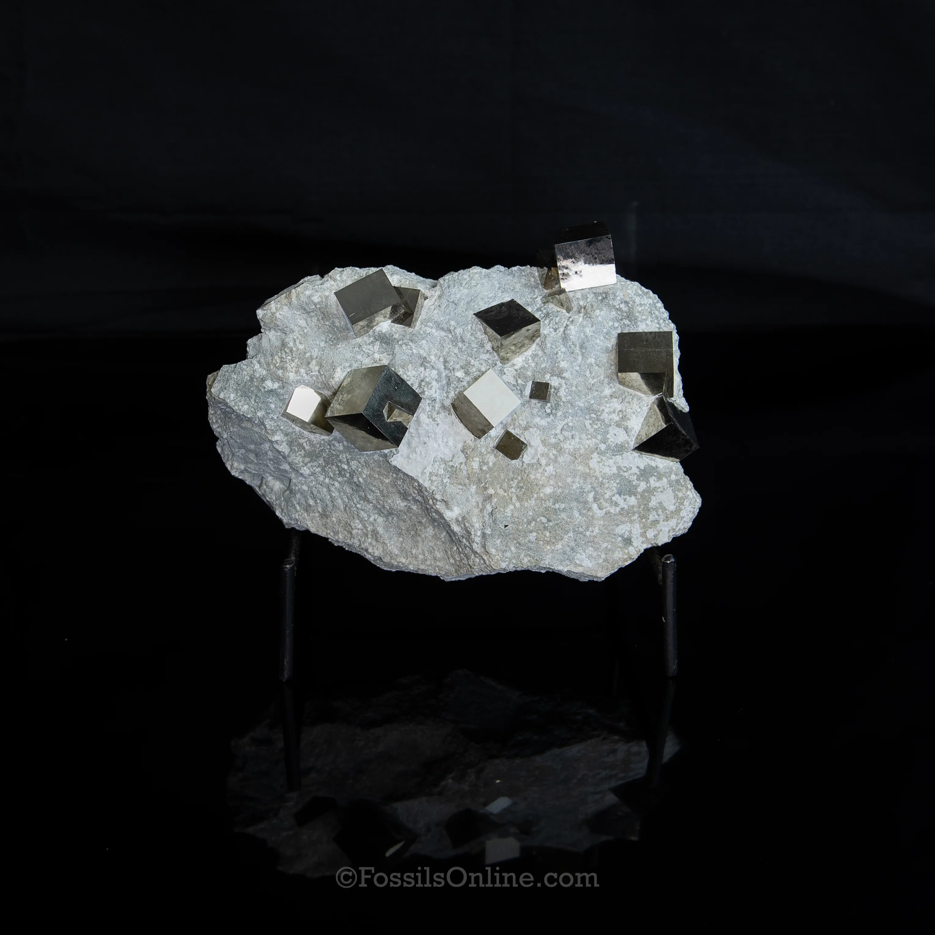 Pyrite Cubes in Matrix La Rioja Spain - Image 5