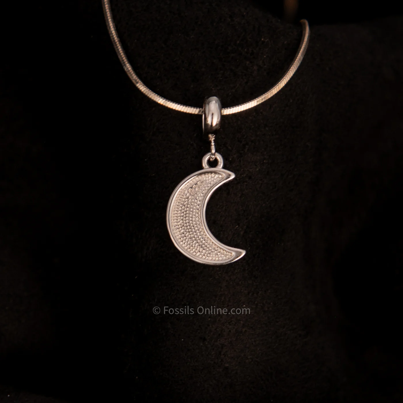 Muonionalusta Meteorite Moon Pendant .925 - Image 2