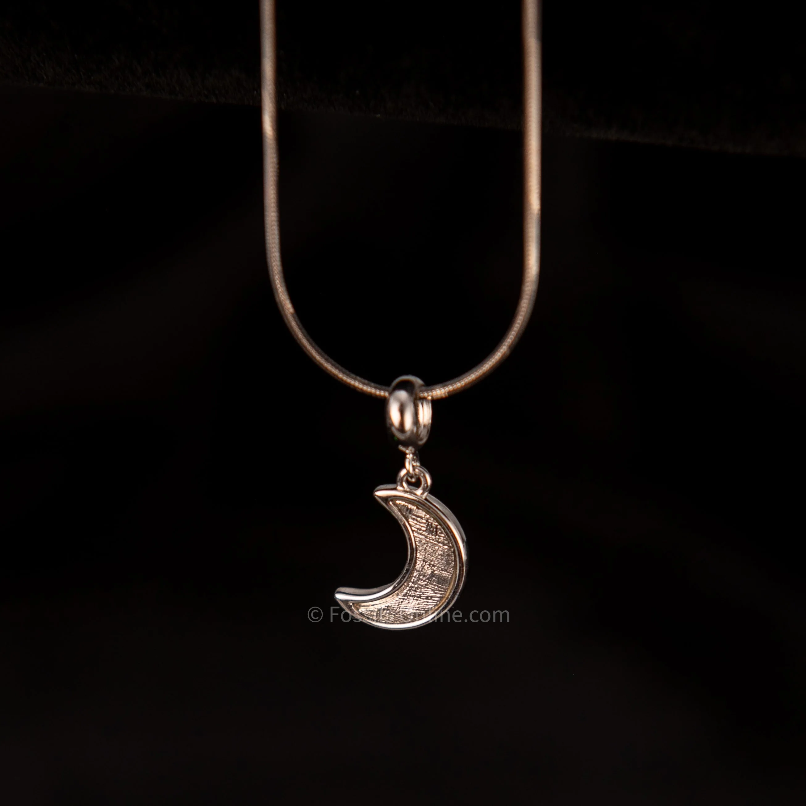 Muonionalusta Meteorite Moon Pendant .925 - Image 3