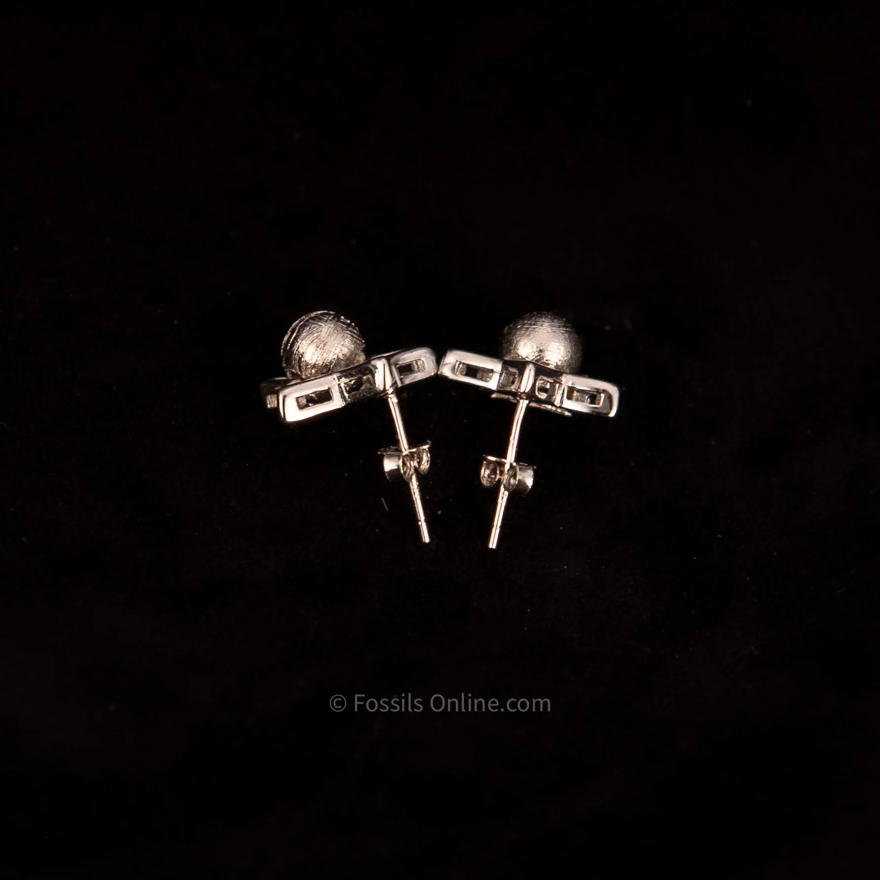 Muonionalusta Meteorite Star Bead Studs L .925 - Image 3