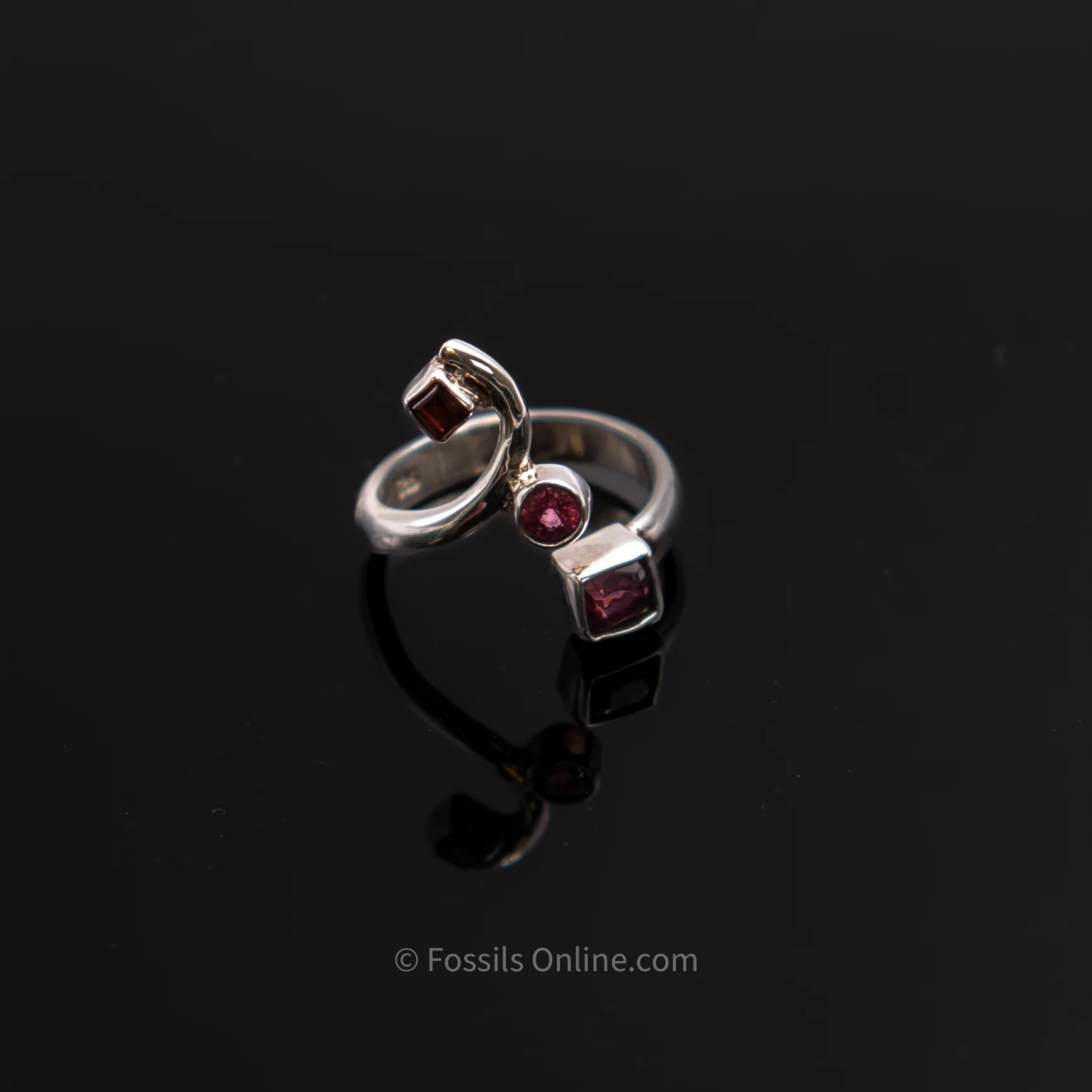 Pink Tourmaline Adjustable Silver Ring - Image 3
